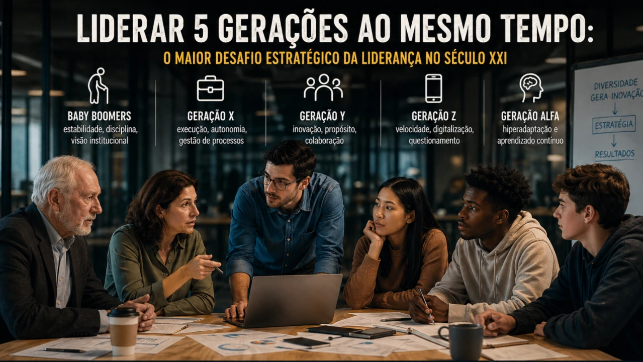 Liderar 5 gerações ao mesmo tempo: o maior desafio estratégico da liderança no século XXI